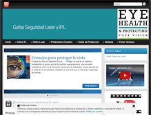 Tablet Screenshot of gafasproteccionlaser.com